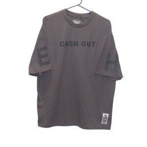 Eighty Eight Cash Out Loose Fit Graphic T-Shirt Gray Men’s Large
